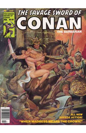 Savage Sword of Conan 49 published by Marvel with cover art by Nestor Redondo