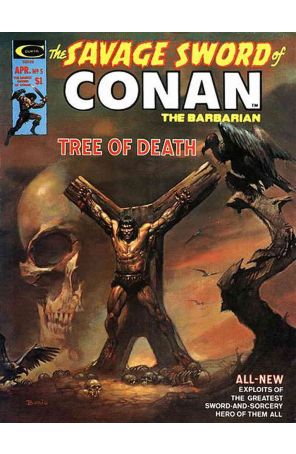 Savage Sword of Conan 5 published by Marvel with cover art by Boris Vallejo