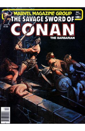 Savage Sword of Conan 71 (Newsstand) published by Marvel with cover art by Joe Chiodo