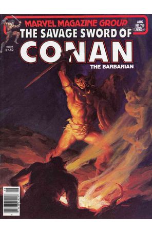 Savage Sword of Conan 79 (Newsstand) published by Marvel with cover art by Joe Chiodo