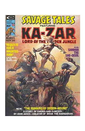 Savage Tales (1st Series) 10 published by Marvel with cover art by Boris Vallejo