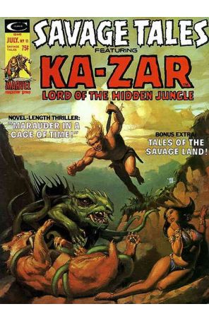 Savage Tales (1st Series) 11 published by Marvel with cover art by Michael Whelan
