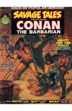 Savage Tales (1st Series) 2 published by Marvel with cover art by John Buscema
