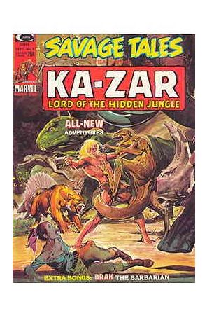 Savage Tales (1st Series) 6 published by Marvel with cover art by Neal Adams