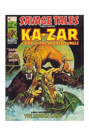 Savage Tales (1st Series) 9 published by Marvel with cover art by Michael W. Kaluta