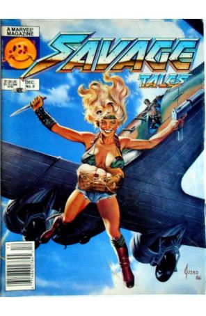 Savage Tales (2nd Series) 8 (Newsstand) published by Marvel with cover art by Joe Jusko