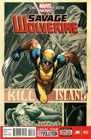 Savage Wolverine 3 published by Marvel with cover art by Frank Cho