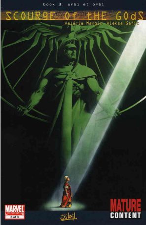 Scourge of the Gods 3 published by Marvel with cover art by Aleksa Gajic