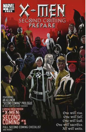 Second Coming: Prepare 1 published by Marvel with cover art by Daniel Acuña