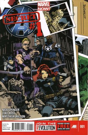 Secret Avengers (2nd Series) 1 published by Marvel with cover art by Tomm Coker