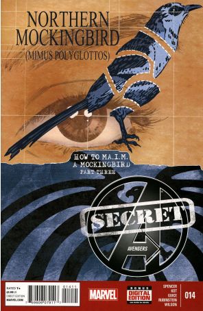 Secret Avengers (2nd Series) 14 published by Marvel with cover art by Butch Guice