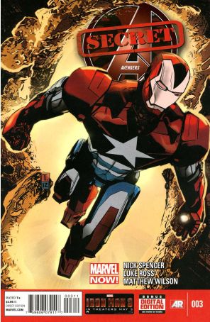 Secret Avengers (2nd Series) 3 published by Marvel with cover art by Tomm Coker