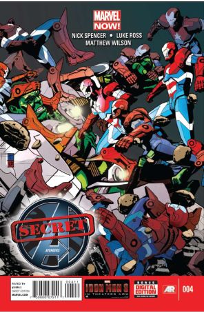 Secret Avengers (2nd Series) 4 published by Marvel with cover art by Tomm Coker