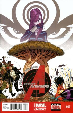 Secret Avengers (3rd Series) 3 published by Marvel with cover art by Tradd Moore
