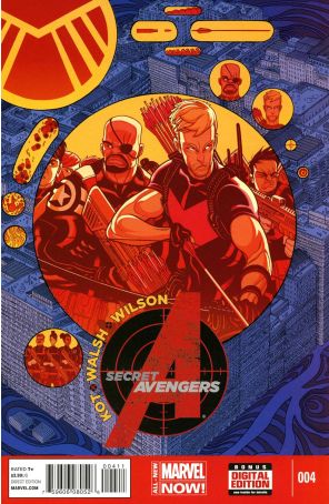 Secret Avengers (3rd Series) 4 published by Marvel with cover art by Tradd Moore