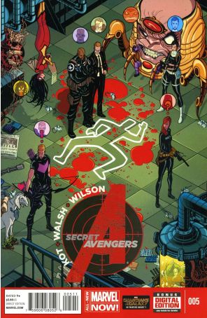Secret Avengers (3rd Series) 5 published by Marvel with cover art by Tradd Moore