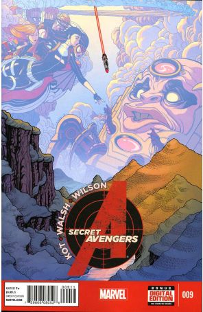 Secret Avengers (3rd Series) 9 published by Marvel with cover art by Tradd Moore