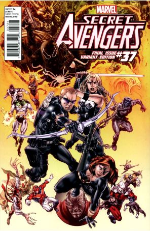 Secret Avengers 37A published by Marvel with cover art by Michael Perkins