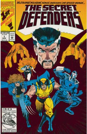 Secret Defenders 1 published by Marvel with cover art by Andre Coates