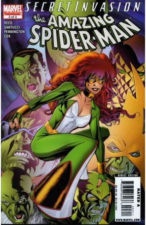 Secret Invasion: The Amazing Spider-Man 3 published by Marvel with cover art by Mike McKone