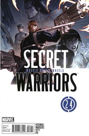 Secret Warriors 24 published by Marvel with cover art by Paul Renaud