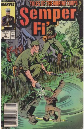 Semper Fi 9 (Newsstand) published by Marvel with cover art by Wayne Vansant