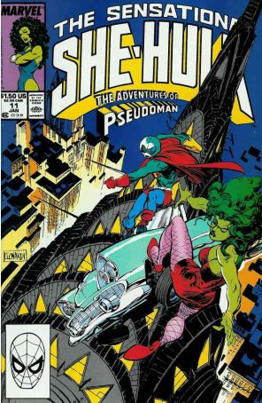 The Sensational She-Hulk 11 published by Marvel with cover art by Rick Leonardi