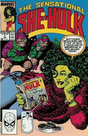 The Sensational She-Hulk 2 published by Marvel with cover art by John Byrne
