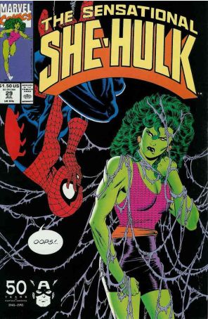 The Sensational She-Hulk 29 published by Marvel with cover art by Mike Zeck