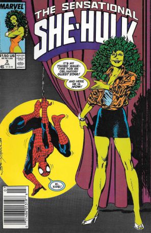 The Sensational She-Hulk 3 (Newsstand) published by Marvel with cover art by John Byrne