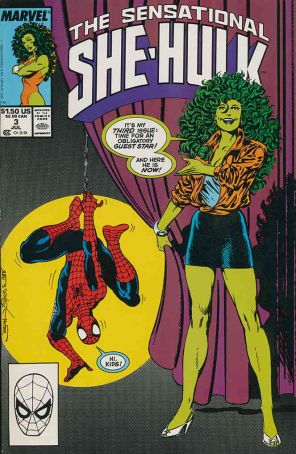 The Sensational She-Hulk 3 published by Marvel with cover art by John Byrne