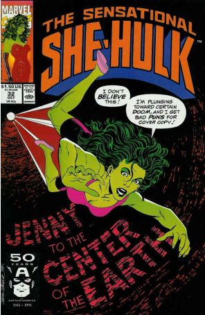 The Sensational She-Hulk 32 published by Marvel with cover art by John Byrne