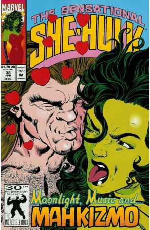 The Sensational She-Hulk 38 published by Marvel with cover art by John Byrne