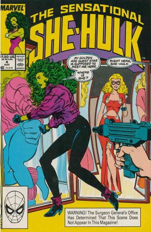 The Sensational She-Hulk 4 published by Marvel with cover art by John Byrne