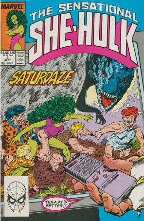 The Sensational She-Hulk 5 published by Marvel with cover art by John Byrne