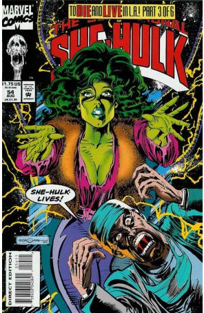 The Sensational She-Hulk 54 published by Marvel with cover art by Tom Morgan