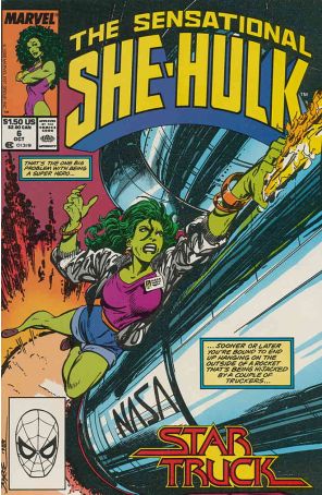 The Sensational She-Hulk 6 published by Marvel with cover art by John Byrne