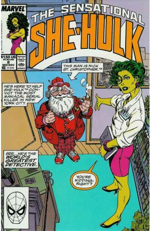 The Sensational She-Hulk 8 published by Marvel with cover art by John Byrne