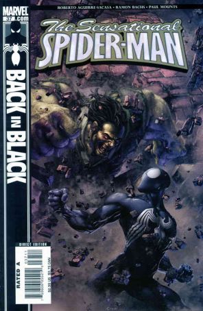 Sensational Spider-Man (3rd Series) 37 published by Marvel with cover art by Clayton Crain