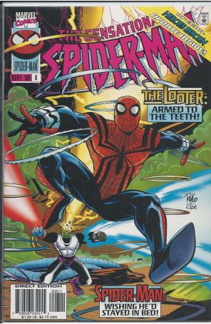 Sensational Spider-Man (2nd Series) 8 published by Marvel with cover art by Mike Wieringo