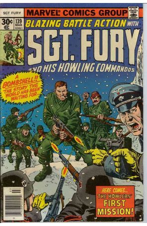 Sgt. Fury 139 published by Marvel with cover art by John Severin