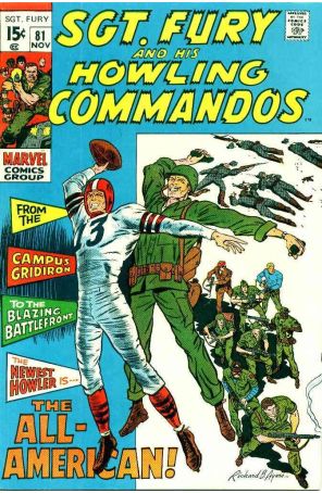 Sgt. Fury 81 published by Marvel with cover art by Dick Ayers