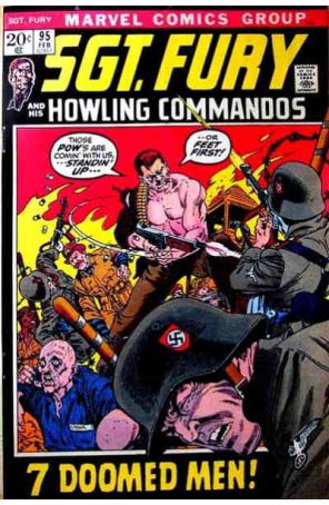 Sgt. Fury 95 published by Marvel with cover art by Gil Kane