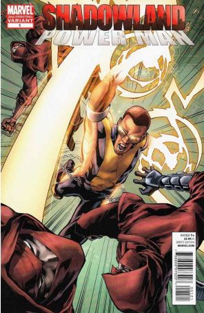 Shadowland: Power Man 1 (2nd) published by Marvel with cover art by Mahmud A. Asrar