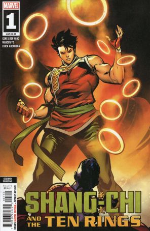 Shang-Chi and the Ten Rings 1 (2nd) published by Marvel with cover art by Marcus To