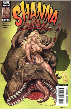 Shanna the She-Devil: Survival of the Fittest 1 published by Marvel with cover art by Khari Evans