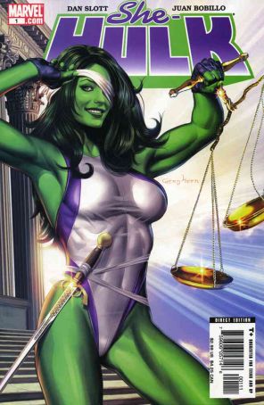She-Hulk (2nd Series) 1 published by Marvel with cover art by Greg Horn