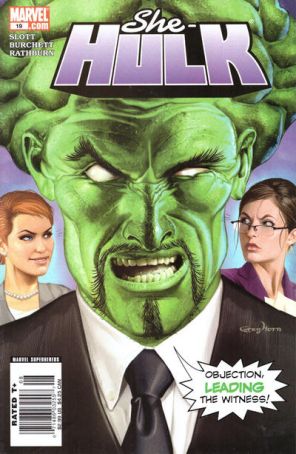She-Hulk (2nd Series) 19 (Newsstand) published by Marvel with cover art by Greg Horn