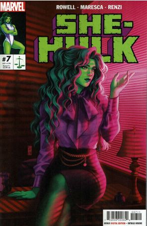 She-Hulk (4th Series) 7 published by Marvel with cover art by Jen Bartel