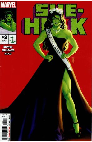 She-Hulk (4th Series) 8 published by Marvel with cover art by Jen Bartel